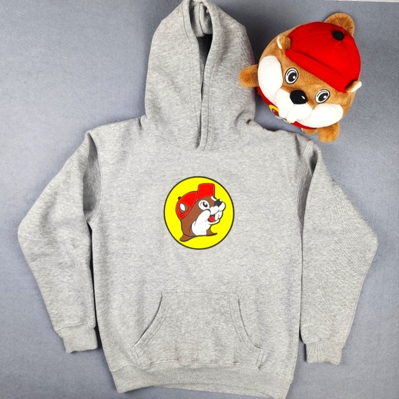 BUC-EE'S Other - Buc-ee's Bundle Kids Logo Sweatshirt Size Large And Buc-ee Stuffed Animal